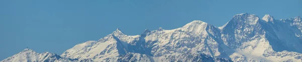 Alpen Panorama Met Sneeuw — Stockfoto
