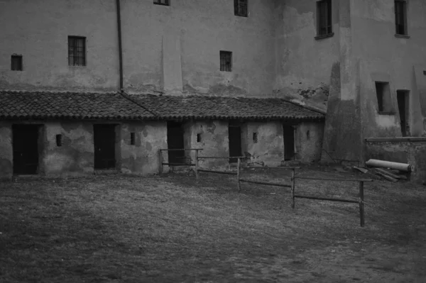 Partie Une Ferme Rustique Abandonnée — Photo