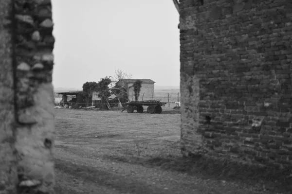 Deel Van Verlaten Rustieke Boerderij — Stockfoto