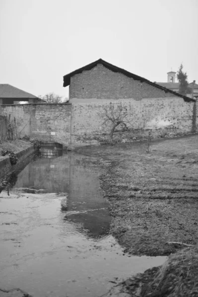 Deel Van Verlaten Rustieke Boerderij — Stockfoto