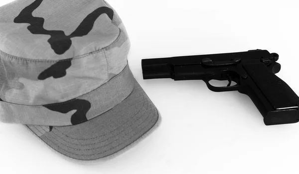 Gun White Background — Stock Photo, Image