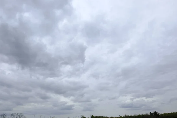 Céu Com Nuvens Depois Uma Tempestade — Fotografia de Stock