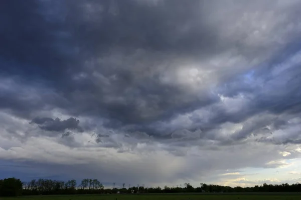 Ciel Incroyable Avec Nuages Colère Pluie — Photo