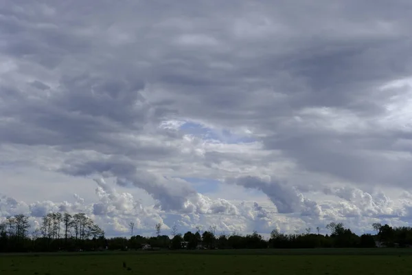 Ciel Incroyable Avec Nuages Colère Pluie — Photo