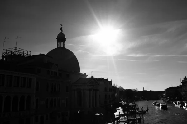 Benátky v černé a bílé — Stock fotografie