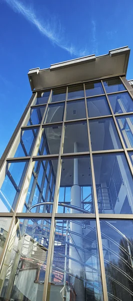 Üvegfalak, irodaház — Stock Fotó