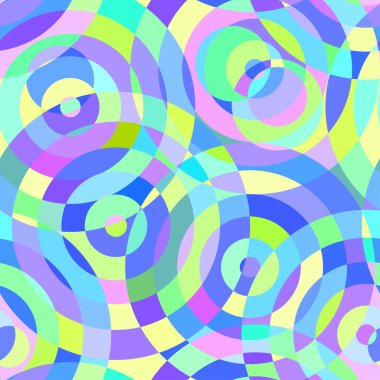 Çemberli kusursuz soyut desen