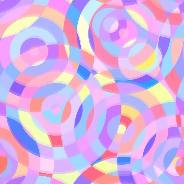 円のあるシームレスな抽象パターン — ストックベクタ