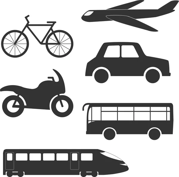 Different transport types — Stock Vector