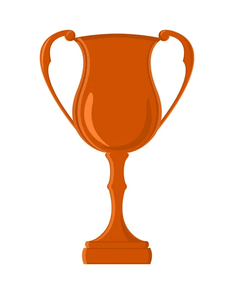 Coppa sfida piatta, trofeo vincitore — Vettoriale Stock