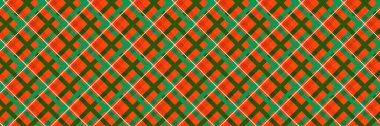 Christmas seamless pattern. Red and green check gingham background. New year tartan texture for gift wrapping paper, present box decoration, fabric, textile swatch. Vector vichy plaid check backdrop