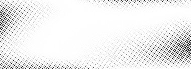 Noktalı gürültü eğilimli doku. Solgun grunge derecelendirme arka planı. Siyah yarım tonlu duvar kağıdı. Rasterize edilmiş pikselli karikatür arkaplanı. Vektör çizgi roman sanatı manga ve anime tarzında örtüşür