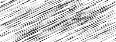 Kusursuz çapraz çizik dokusu arka planı. Eski grunge fırça darbeleri duvar kağıdı. Tehlike çizgileri yüzeyi kaplıyor. Siyah ve beyaz çizgili arka plan. Vektör yıpranmış desen