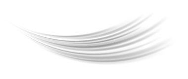 Hafif rüzgar çizgileri etkisi. Hava akışı dalgası hareket izi. Gri kavisli hız elementi. Swoosh ya da çizgili çizgili yol tasarımı çizimi. Klima üfleme konsepti. Vektör döndürme arkaplanı