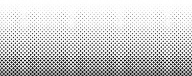 Çapraz şekil değişkeni zayıflıyor. Soyut artı tabela derecelendirme geçmişi. Vektör geçiş kalıbı bg. Grafik tasarımı, poster, tıbbi afiş için siyah beyaz geometrik yarım ton duvar kağıdı