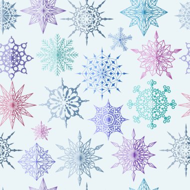 Renkli kar tanesi seamless modeli