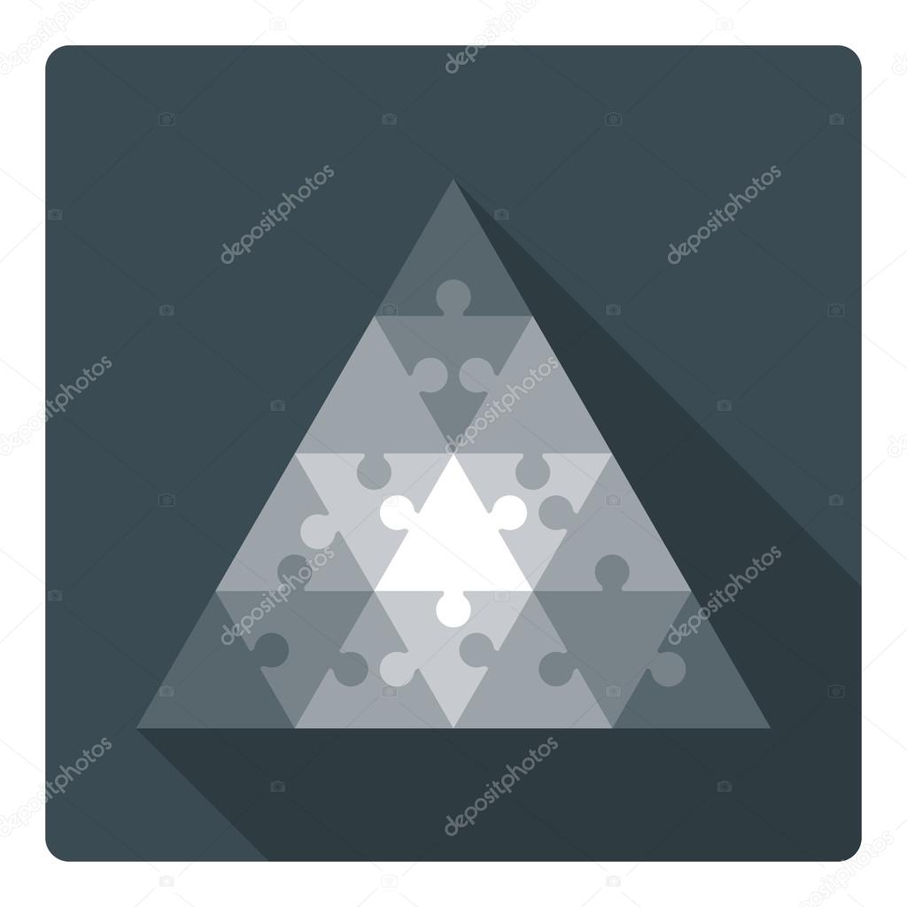 Triangle puzzle - 16 parts