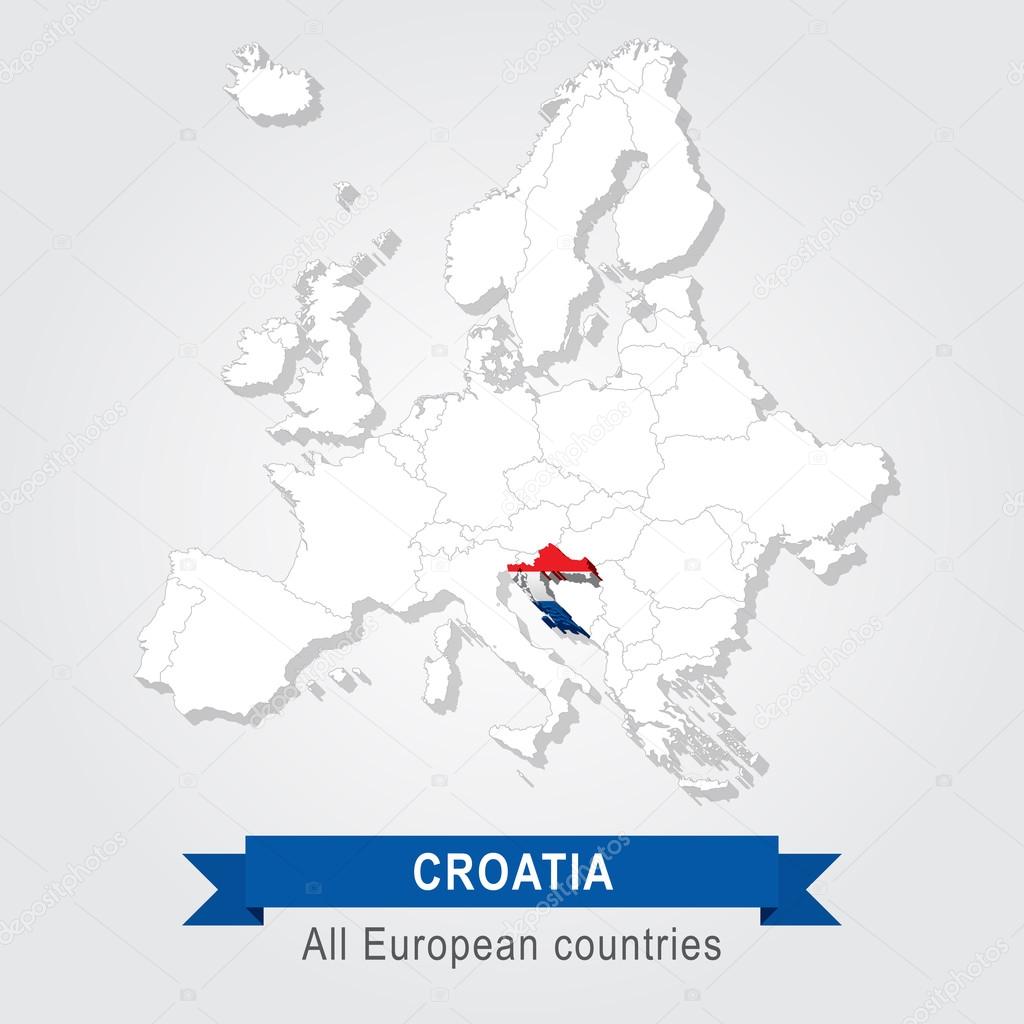 Kroatia Dioikhtikos Xarths Ths Eyrwphs Dianysmatiko Arxeio C Snyde 98294064