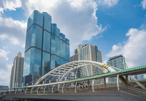 Bangkok, Sathon qui est le centre financier en Thaïlande — Photo