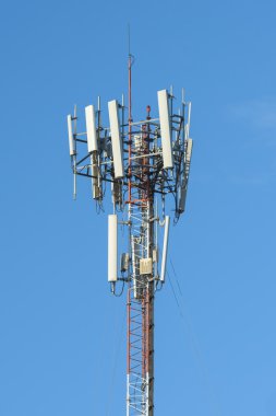 Cell communication antenna with blue sky