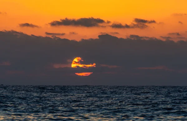 Sunset at the Mediterranean sea — Stock Photo, Image