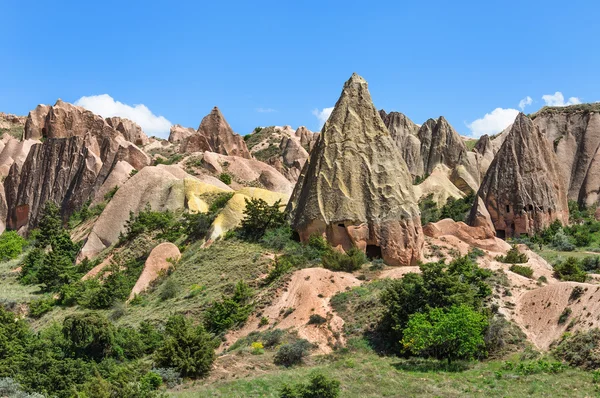 Rocks in form of huge phalli valley Love, Cappadocia, Turkey — Stock Photo, Image