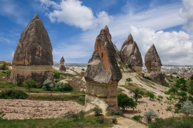 Kayalar içinde biçim-in büyük phalli Vadisi aşk, Kapadokya, Türkiye