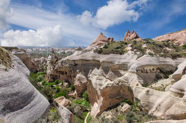 Pedras em forma de vale phalli enorme Amor, Capadócia, Turquia — Fotografia de Stock