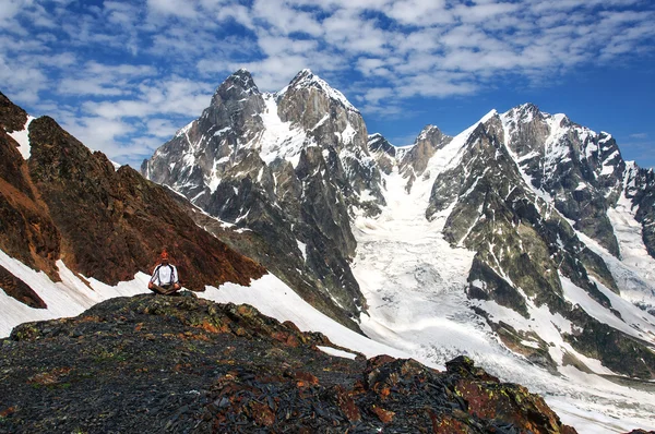 Randonnée vers le glacier, Svaneti, Géorgie — Photo