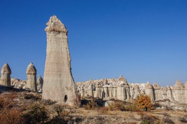 Kapadokya 'daki Aşk Vadisi' nin güzel manzarası. Türkiye