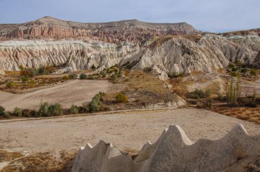 Kapadokya 'nın güzel manzarası. Türkiye