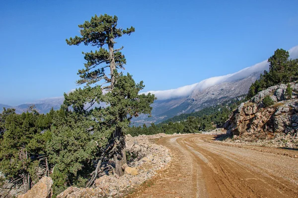 Dirt Mountain Road Pass Turkey — Stock Photo, Image