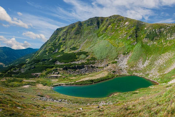 Beautiful Blue Lake Brebeneskul Carpathian Mountains Ukraine — Stock Photo, Image
