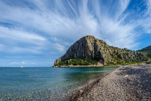 Beautiful Sky Cliff Mediterranean Sea Turkey — Stock Photo, Image