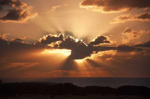 Sunset at the Mediterranean sea — Stock Photo, Image