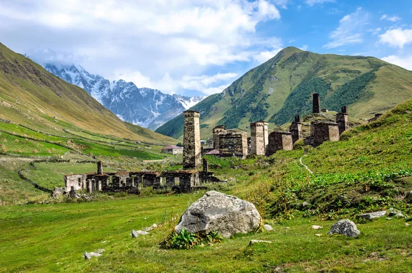 Museu da aldeia de Ushguli em Svaneti. Geórgia — Fotografia de Stock