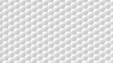 Soyut geometrik arkaplan. Beyaz yuvarlak desen, gölgeli elementleri şekillendirir. Daireler 3D görüntüleme arkaplanı. Çokgen nesneler tekrarlanıyor. Şık bir golf topu dekoratif duvar kağıdı konsepti oluşturma.