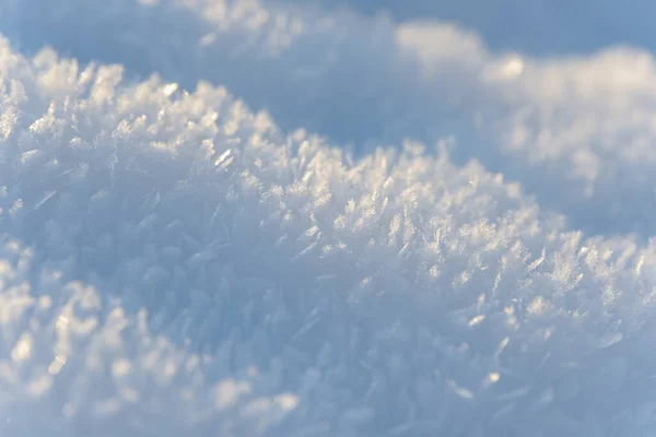 Hoarfrost Textura Fundo Gelo Fresco Neve Pano Fundo Inverno Com — Fotografia de Stock