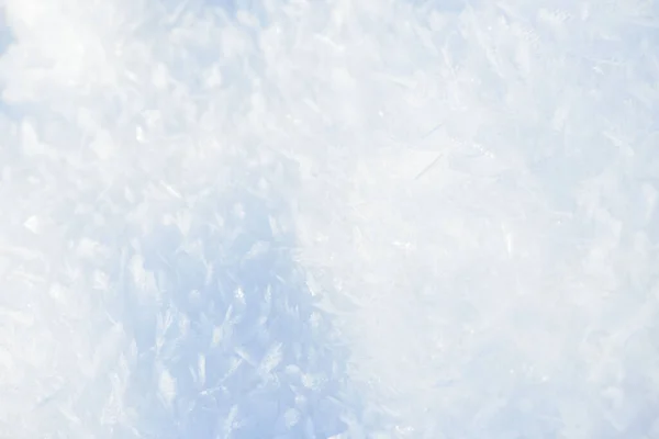 Hoarfrost Textura Fondo Fondo Invierno Hielo Fresco Nieve Con Copos — Foto de Stock