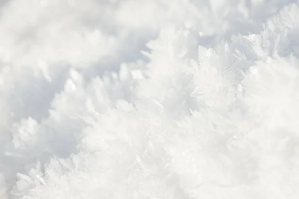 Hoarfrost Tekstury Tła Świeży Lód Śnieg Tle Zimy Płatkami Śniegu — Zdjęcie stockowe
