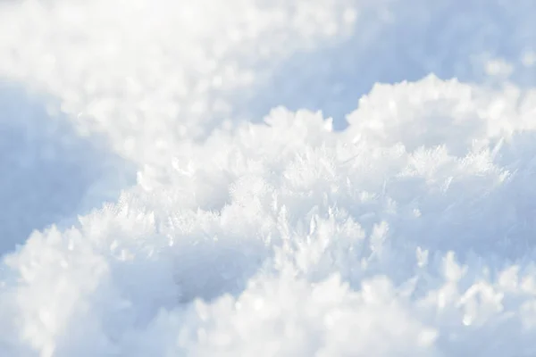 Hoarfrost Tekstury Tła Świeży Lód Śnieg Tle Zimy Płatkami Śniegu — Zdjęcie stockowe