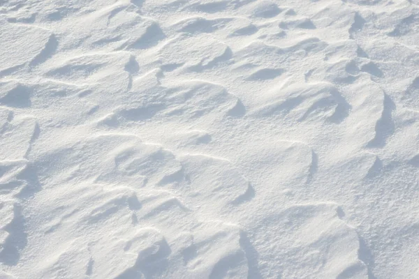Свіжа Текстура Снігового Фону Зимовий Фон Сніжинками Сніговими Курганами Снігові — стокове фото