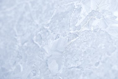 Pencere camına desenleri kışın Don. Buzlu cam doku. Beyaz