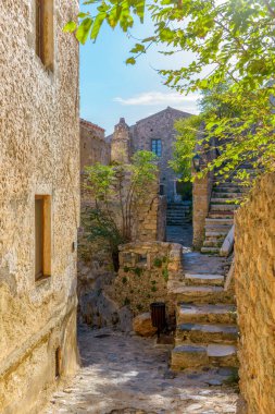 View of traditional architecture  from  the medieval  castle of Monemvasia, Lakonia, Peloponnese.