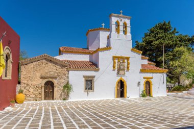 The famous old monastery of agioi theodoroi in  Kythira  island, Greece. clipart