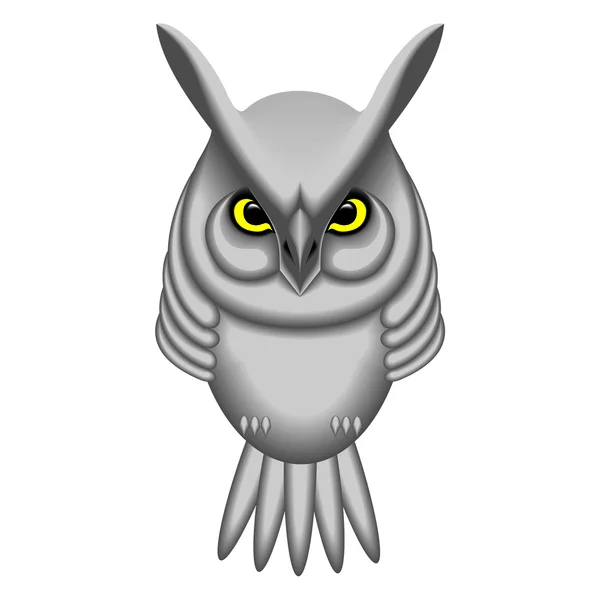 Hibou vert — Image vectorielle