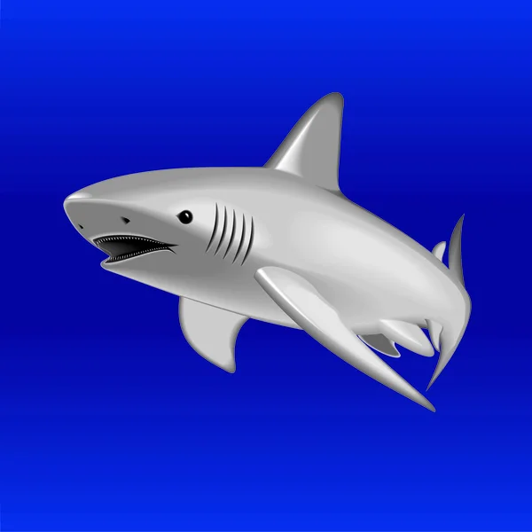 サメや水中のハンター — ストックベクタ