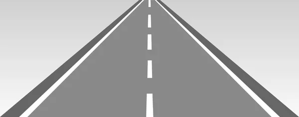 Geleceğe giden yol yolculuğu. Asfalt caddesi beyaz arka planda izole edilmiş. Semboller bitiş noktasının hedefine giden yol. Yol, reklam ve sunum için uygun başarılı iş planlaması anlamına gelir