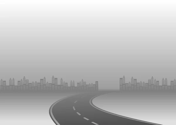 Geleceğe giden yol yolculuğu. Asfalt caddesi beyaz arka planda izole edilmiş. Semboller bitiş noktasının hedefine giden yol. Yol, reklam ve sunum için uygun başarılı iş planlaması anlamına gelir