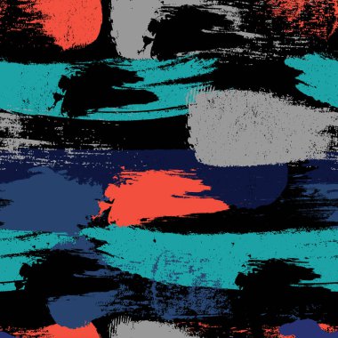 Kusursuz desenli, grunge desenli. Soyut arkaplan. vektör illüstrasyonu